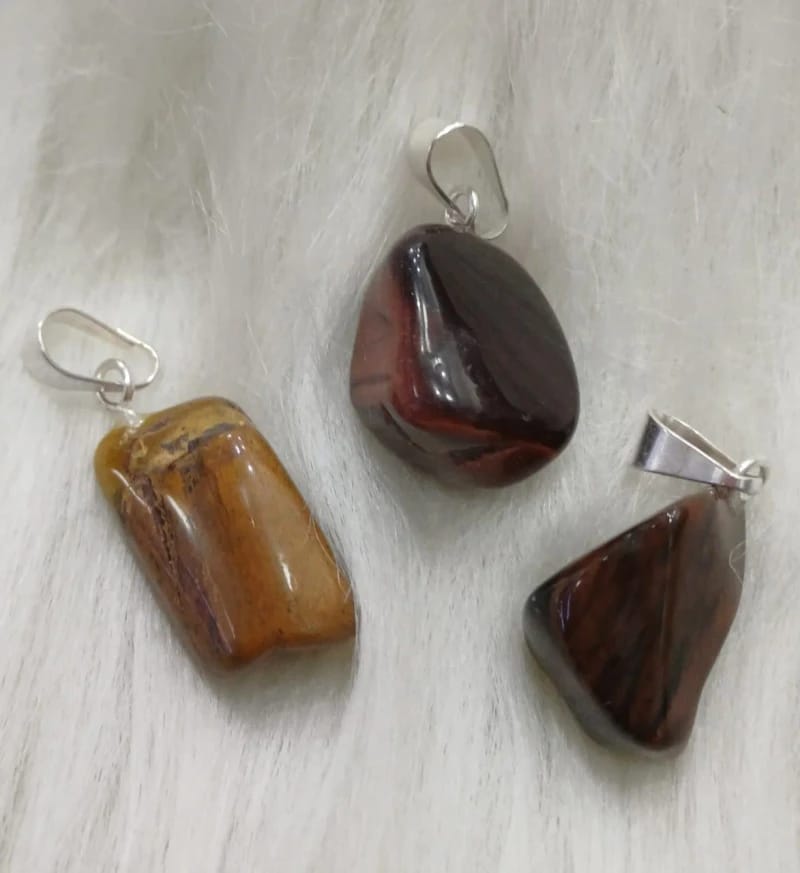Dije Piedra natural ojo de tigre (chica)